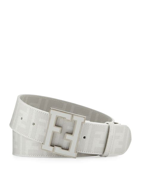 white Fendi belt for men